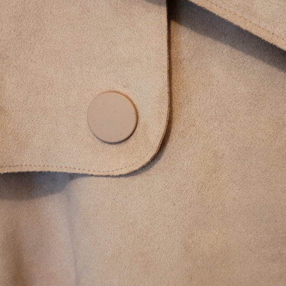 Zara Basic Women's Faux Leather Pink Belted Jacket Size XS - Picture 6 of 6